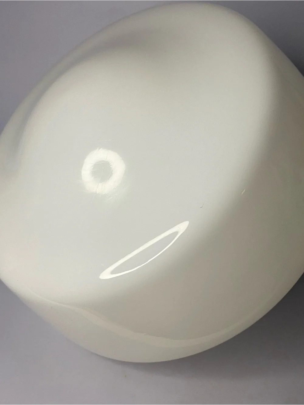 Vintage Schoolhouse White Milk Glass Light Shade Globe 8 1/2”Dia ~ 3 1/4”Fitter